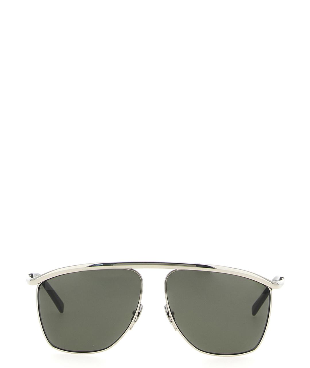 SAINT LAURENT Мульти металлические солнцезащитные очки, фото 1