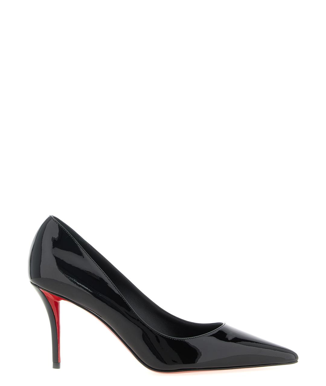 CHRISTIAN LOUBOUTIN Черные кожаные туфли, фото 1