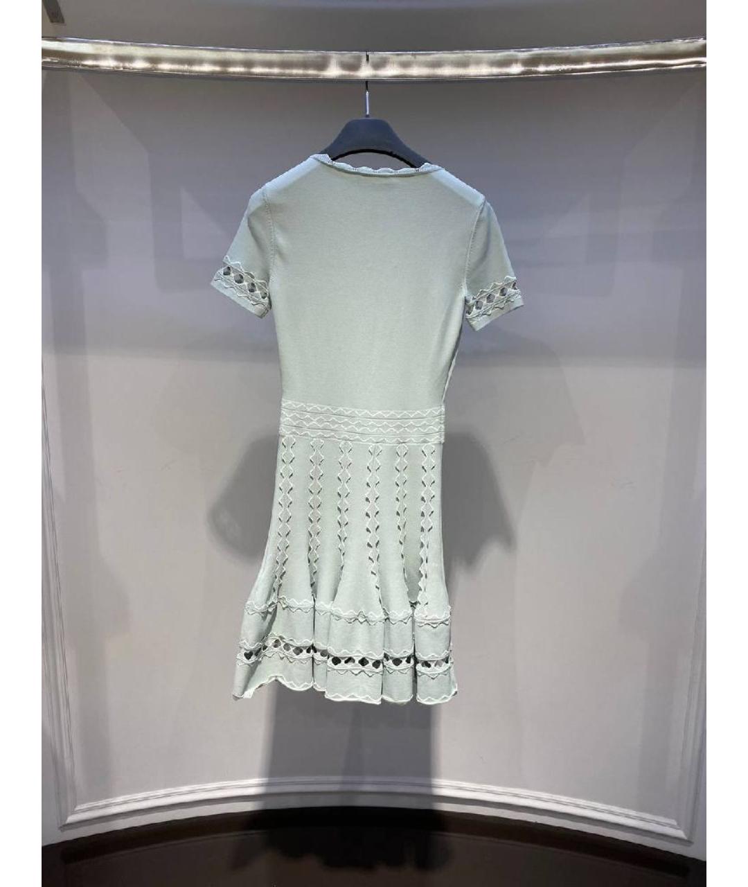 ALEXANDER MCQUEEN Бирюзовое повседневное платье, фото 2