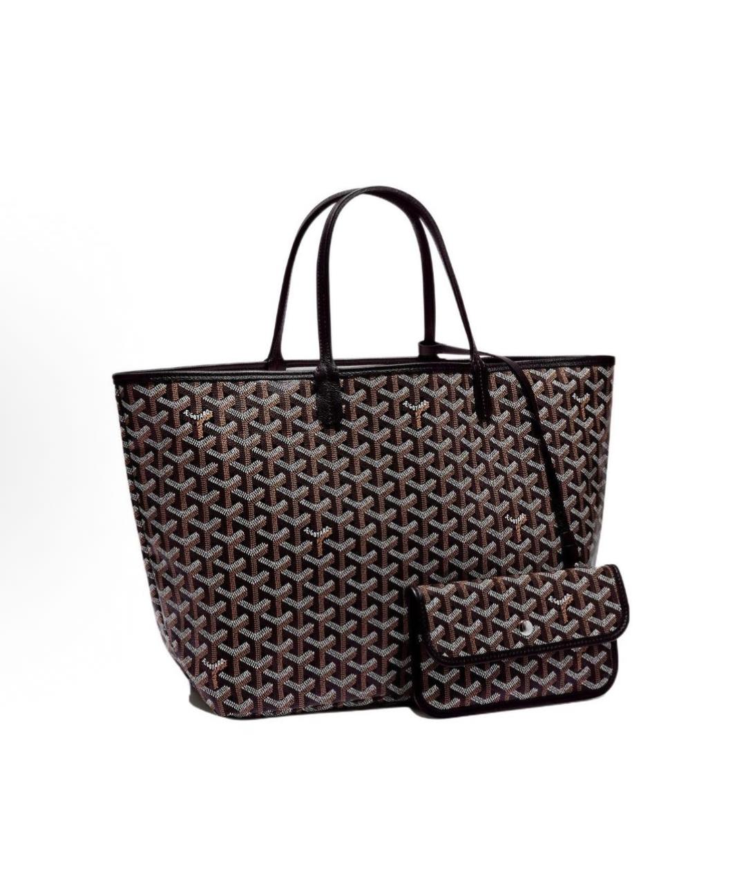GOYARD Черная кожаная сумка тоут, фото 5