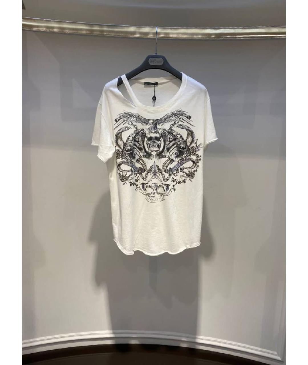 ALEXANDER MCQUEEN Белая футболка, фото 3