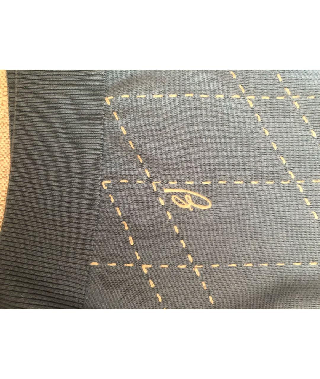 BRIONI Голубой шерстяной джемпер / свитер, фото 4