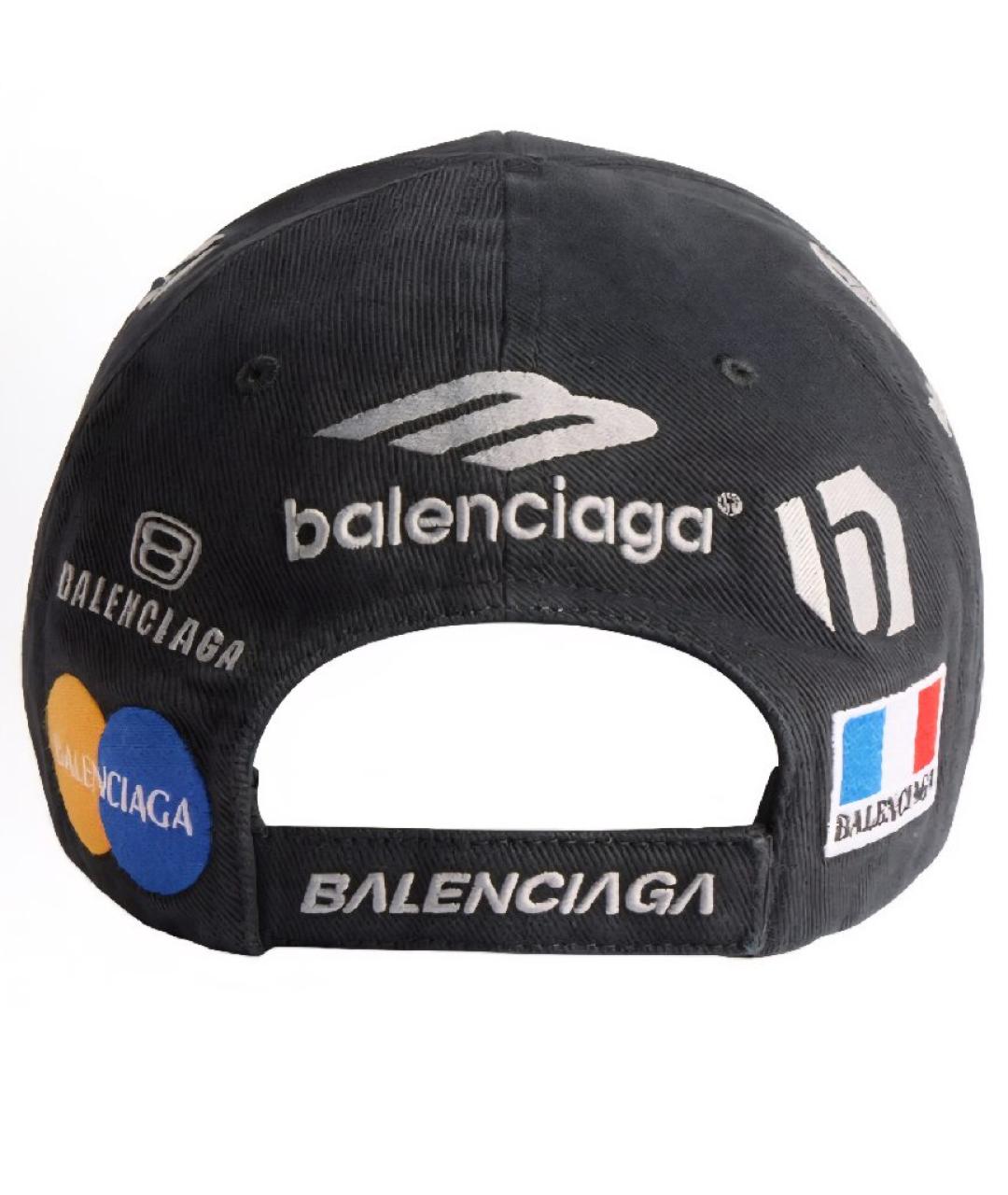 BALENCIAGA Черная кепка/бейсболка, фото 2