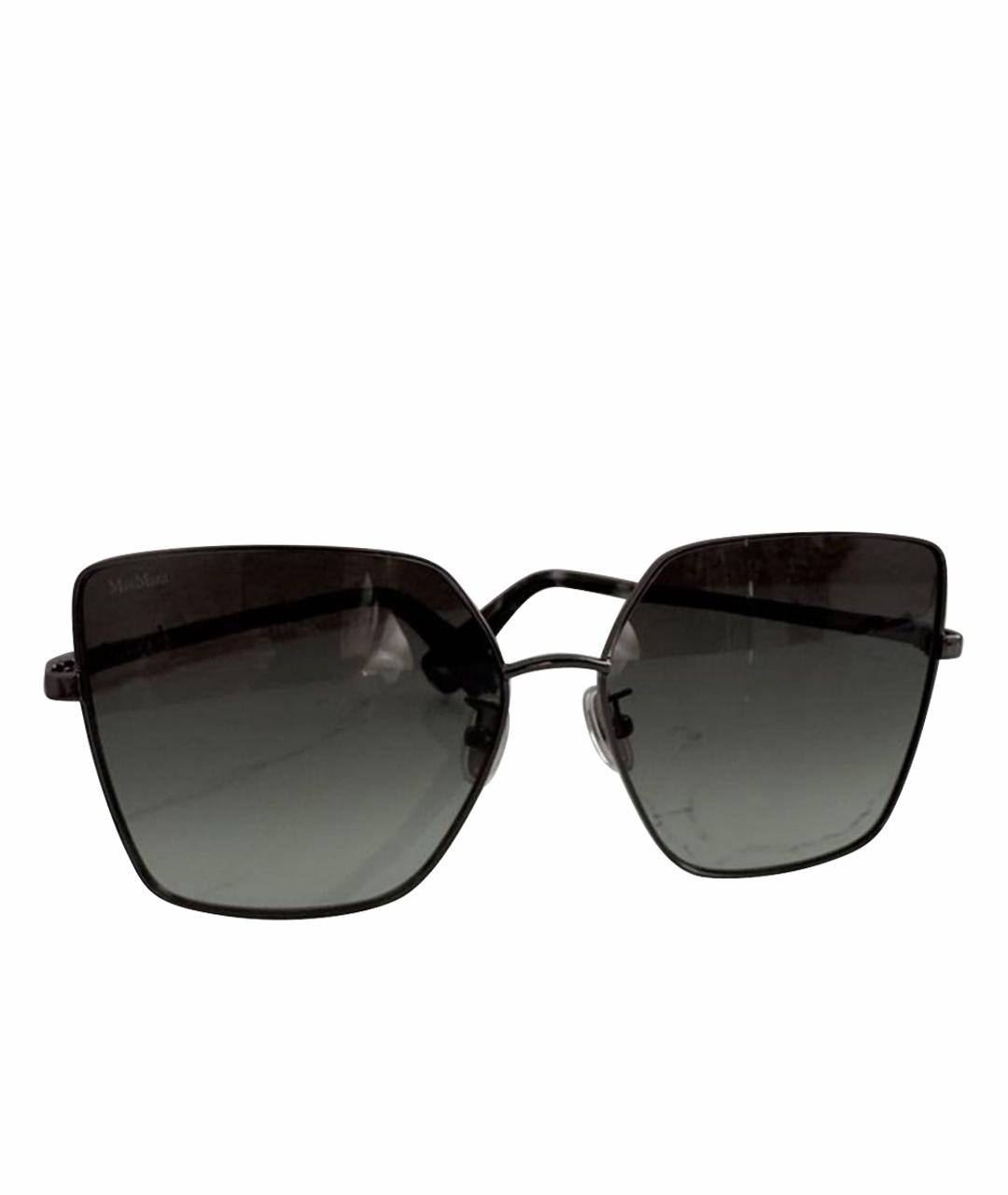 MAX MARA Черные металлические солнцезащитные очки, фото 1