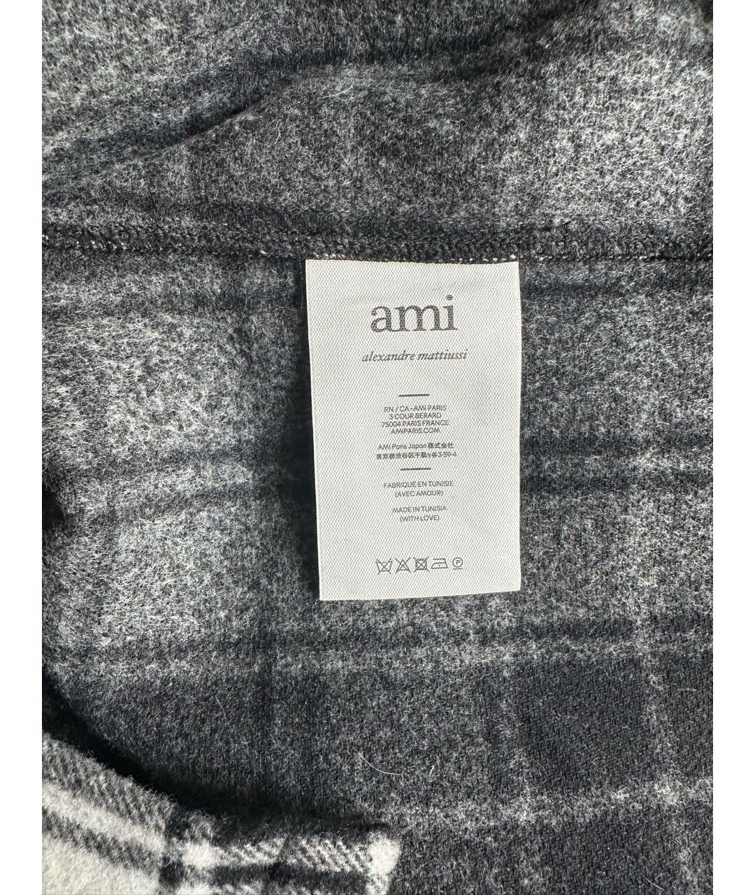 Ami Paris Хлопко-шерстяная кэжуал рубашка, фото 5
