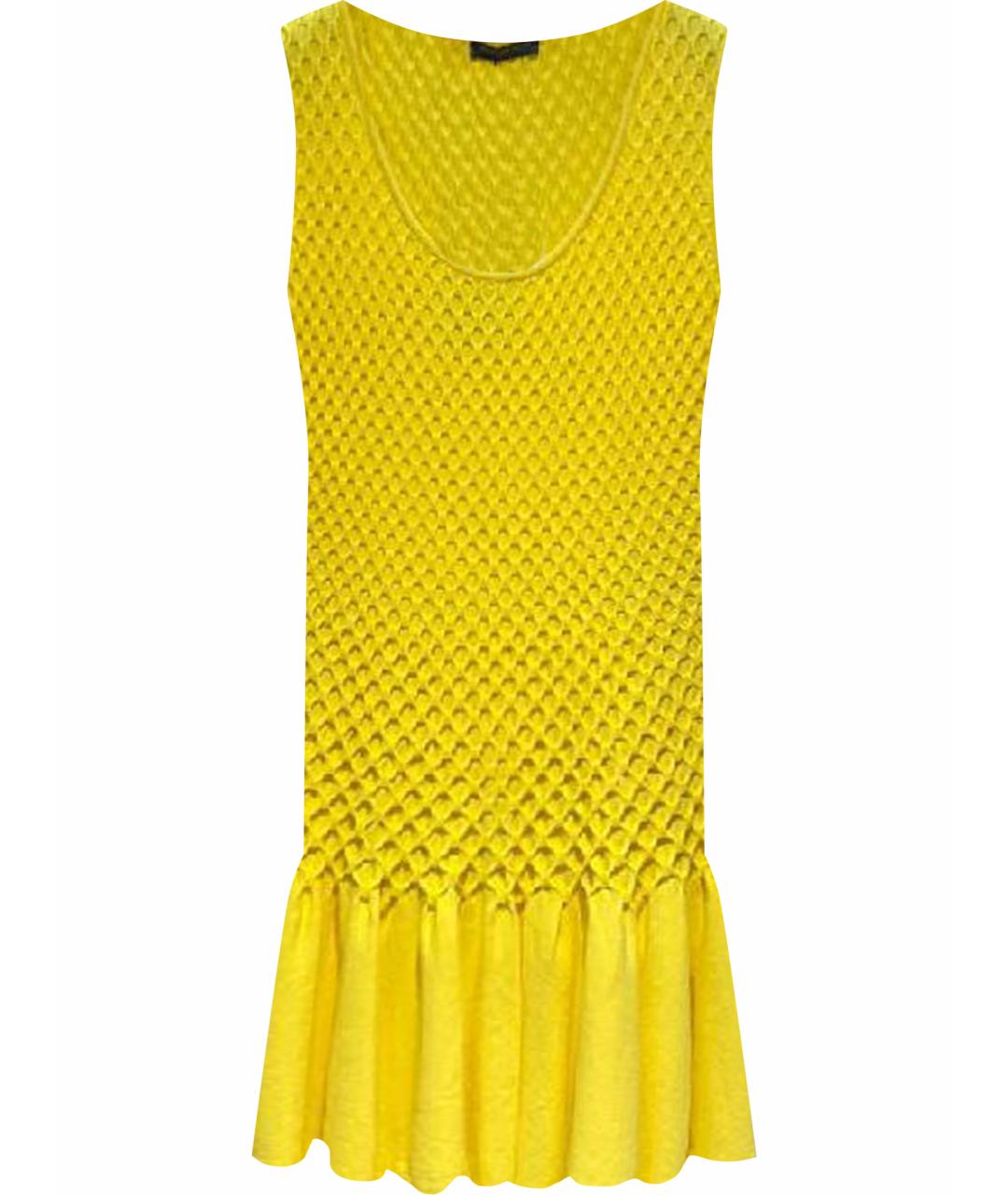 ALEXANDER MCQUEEN Желтое повседневное платье, фото 1