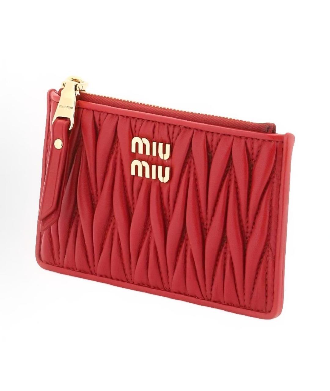 MIU MIU Красный кардхолдер, фото 2