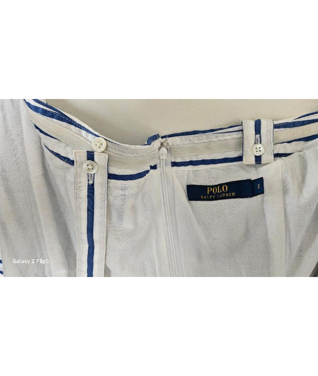 POLO RALPH LAUREN Белый хлопковый сарафан, фото 6