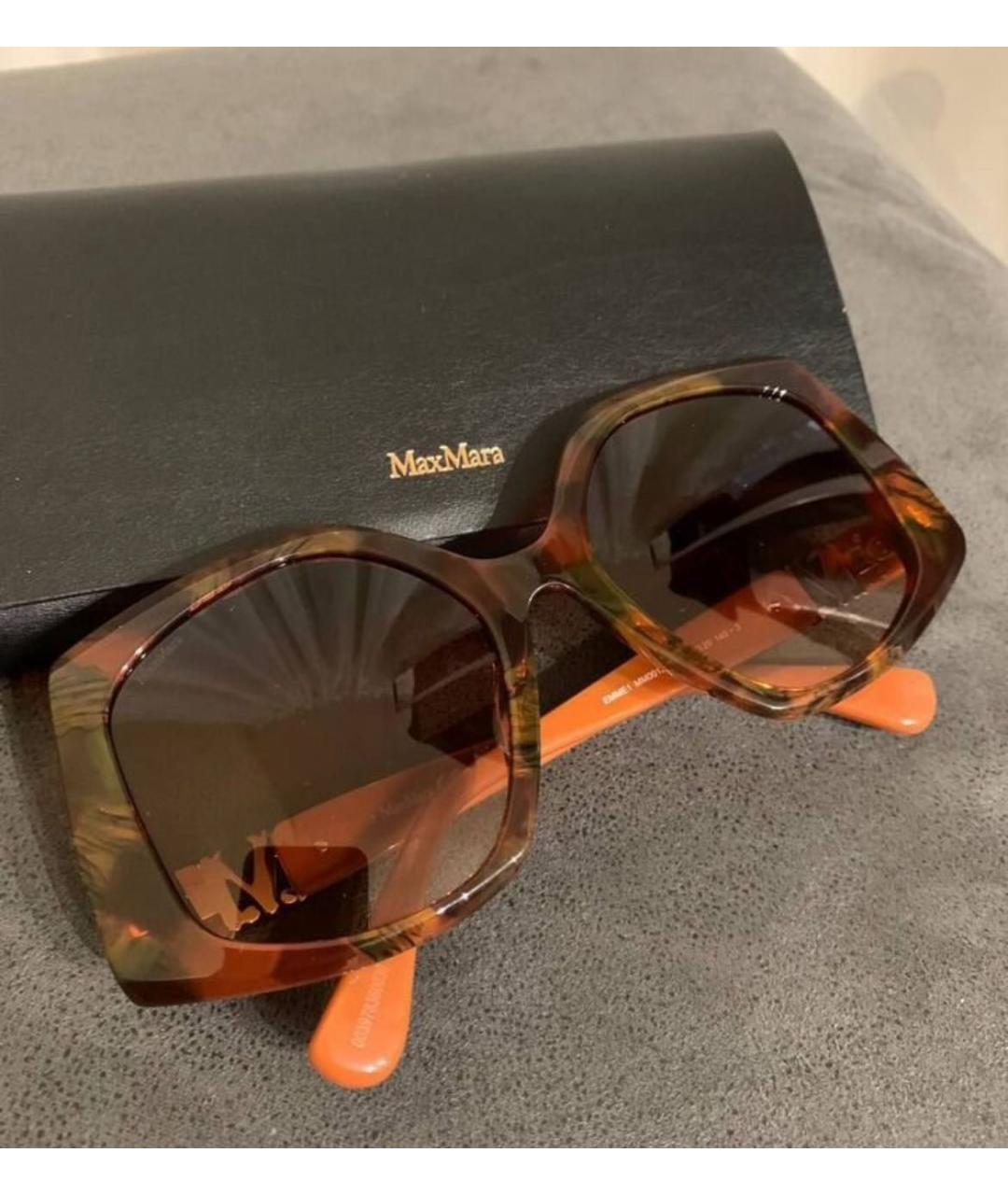 MAX MARA Коричневые солнцезащитные очки, фото 4