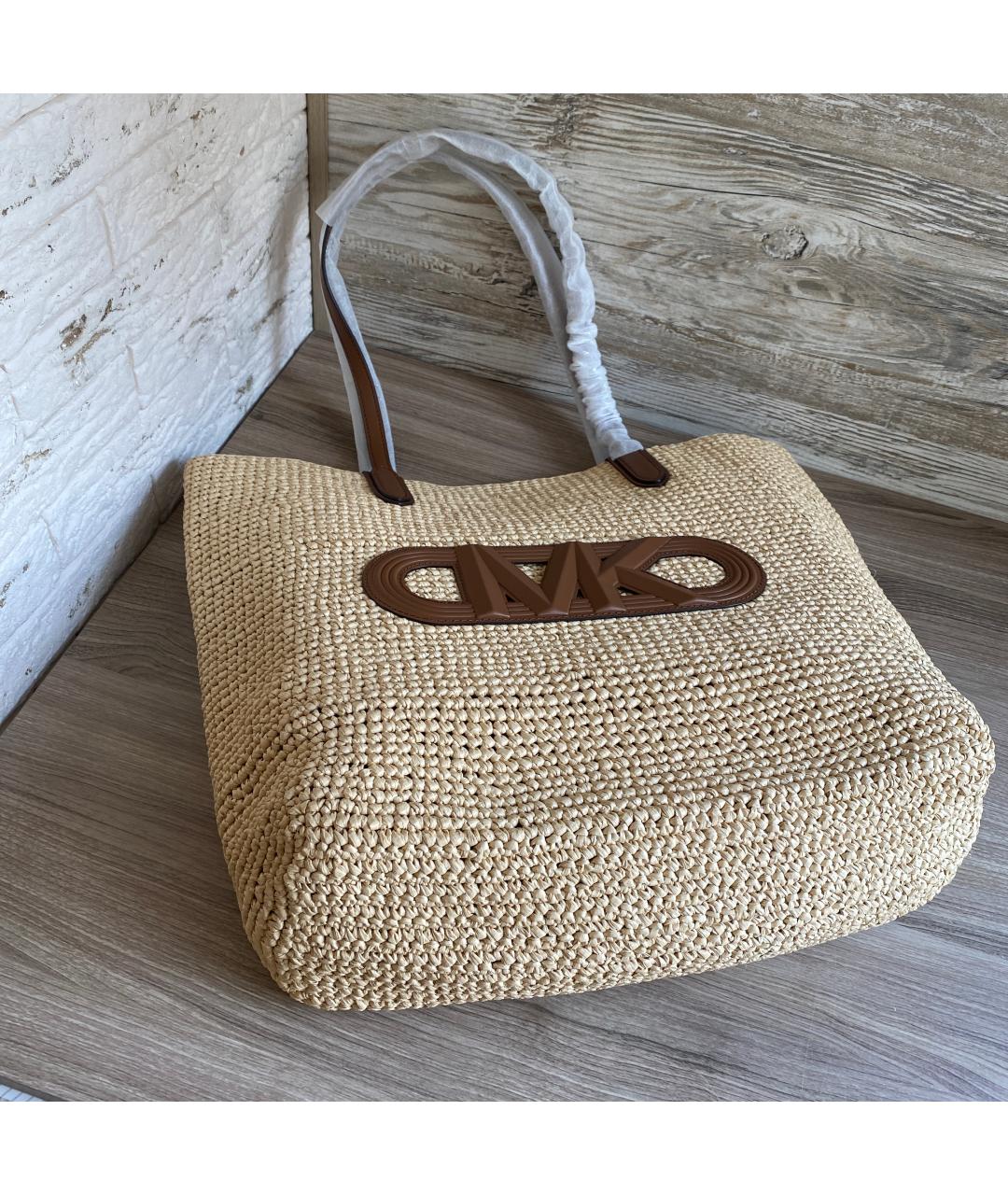 MICHAEL KORS Коричневая пляжная сумка, фото 6