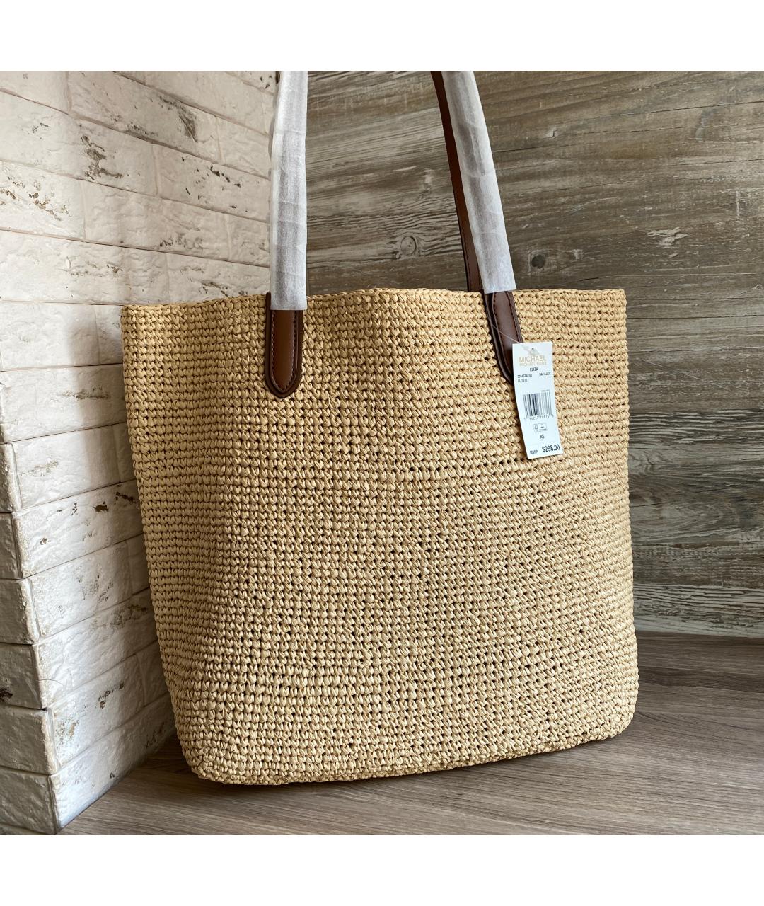 MICHAEL KORS Коричневая пляжная сумка, фото 3