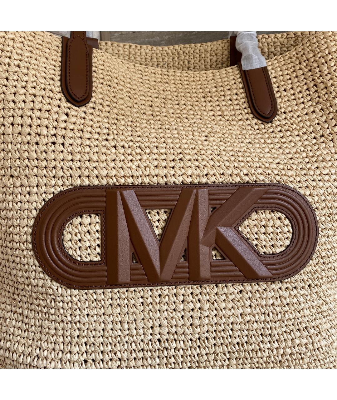 MICHAEL KORS Коричневая пляжная сумка, фото 8