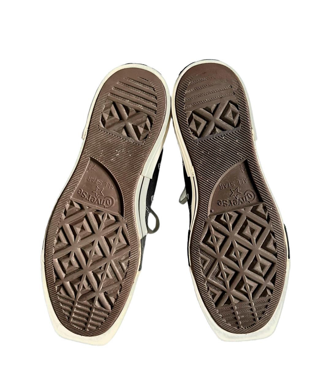 RICK OWENS DRKSHDW Черные текстильные высокие кроссовки / кеды, фото 8