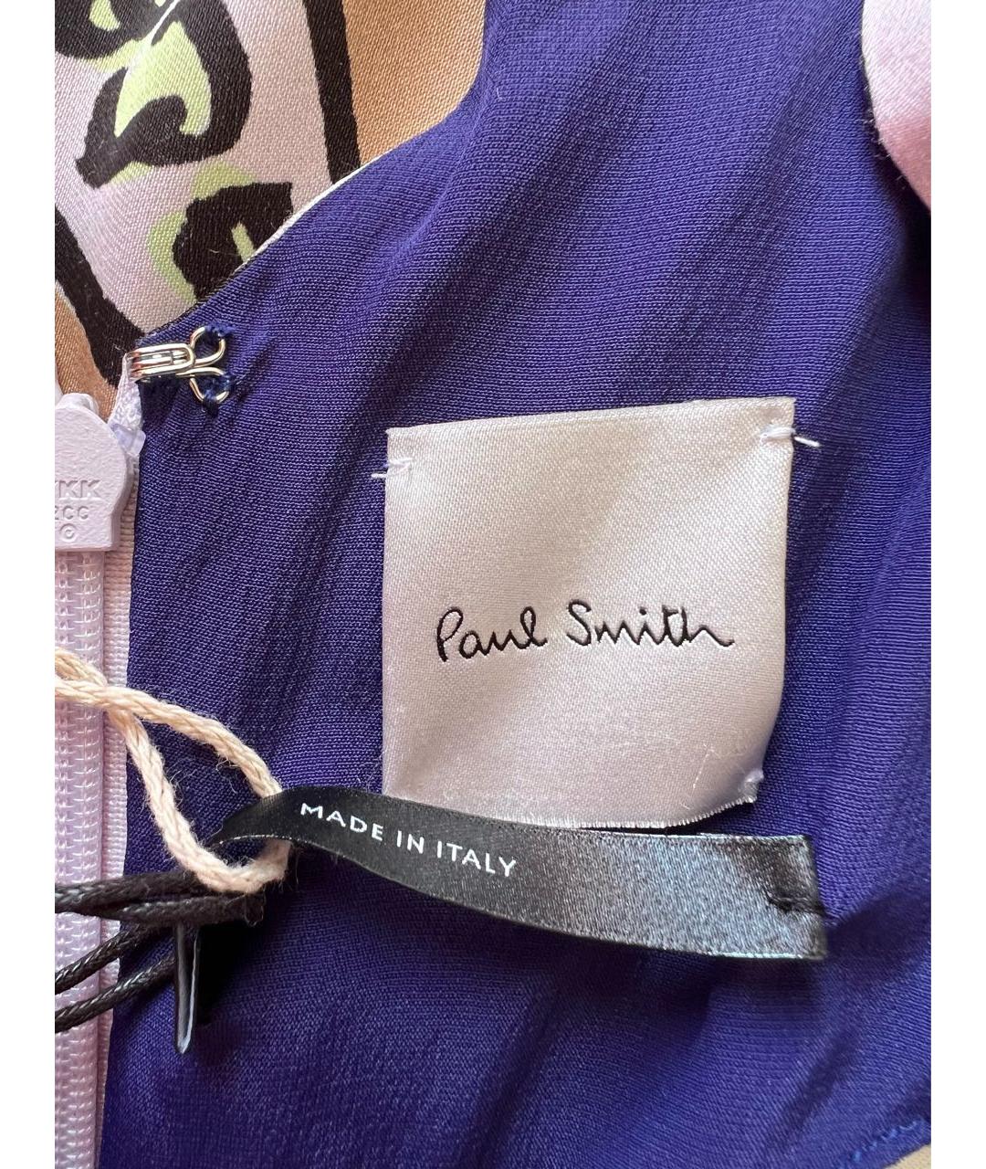 PAUL SMITH Мульти вискозное платье, фото 3