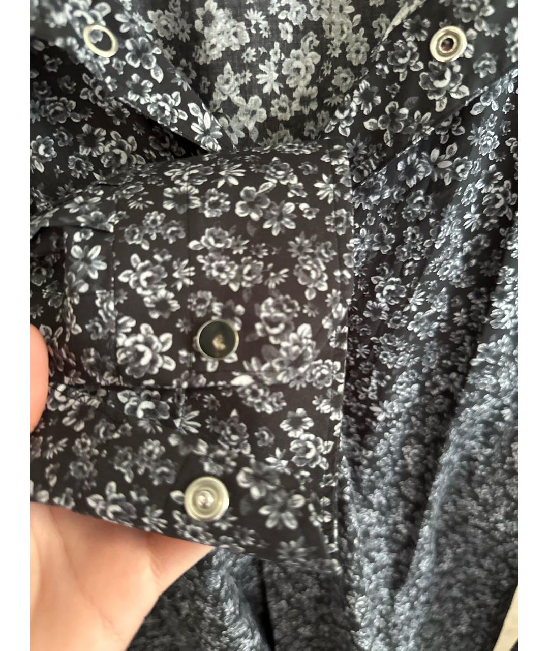 KITON Черная хлопковая кэжуал рубашка, фото 4