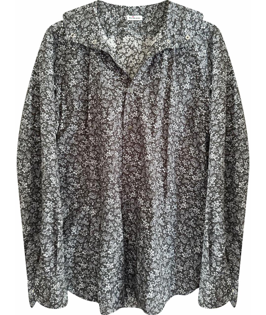 KITON Черная хлопковая кэжуал рубашка, фото 1