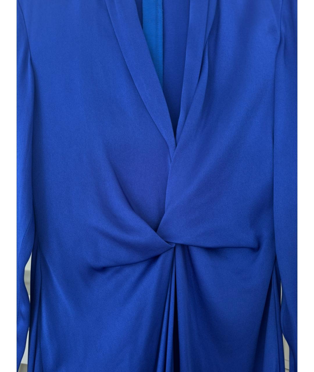 LANVIN Синее вискозное вечернее платье, фото 3