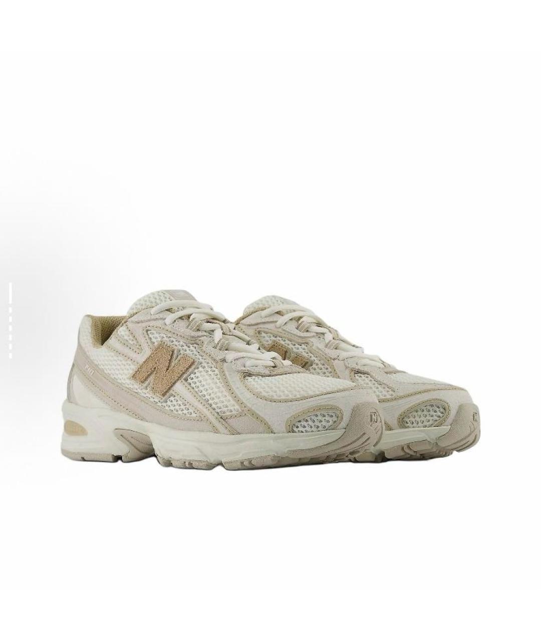 NEW BALANCE Бежевые текстильные низкие кроссовки / кеды, фото 3