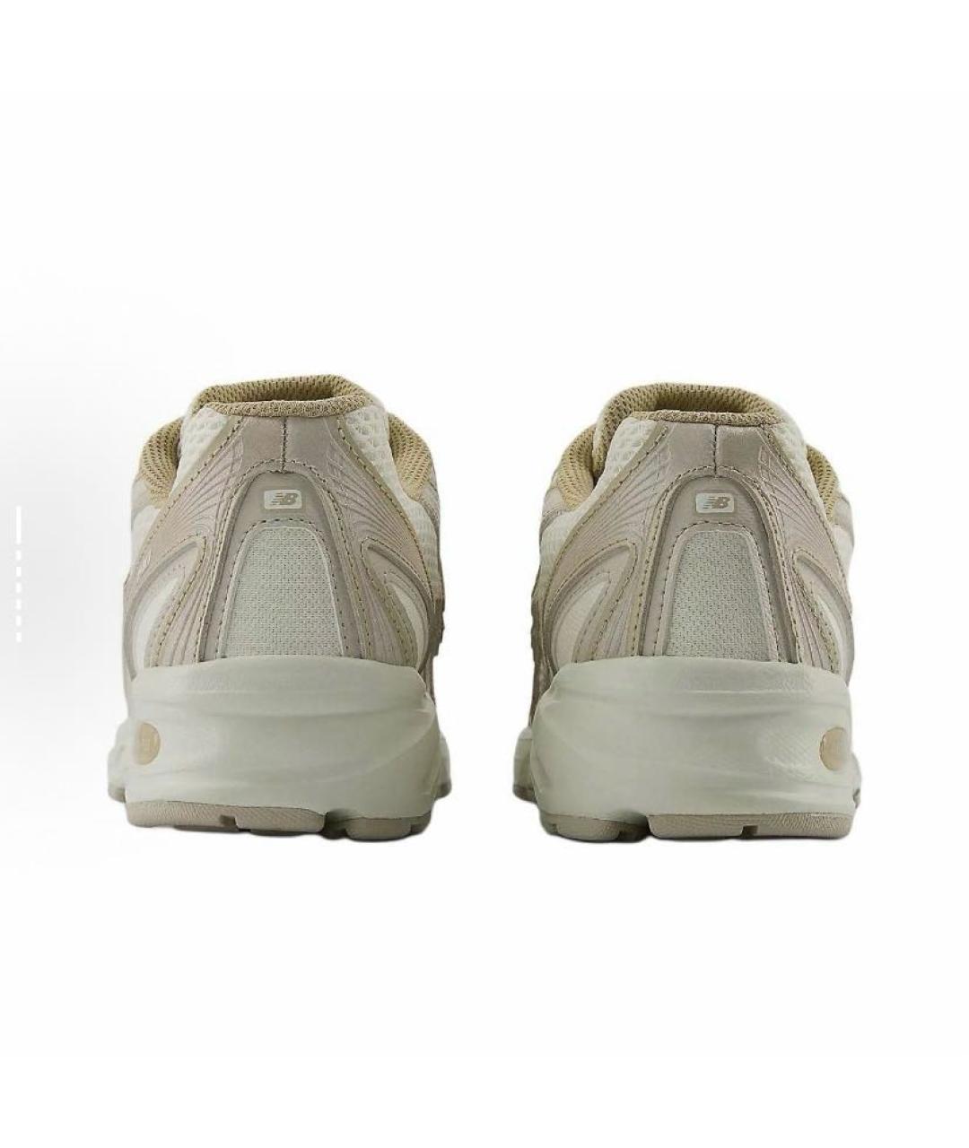 NEW BALANCE Бежевые текстильные низкие кроссовки / кеды, фото 5