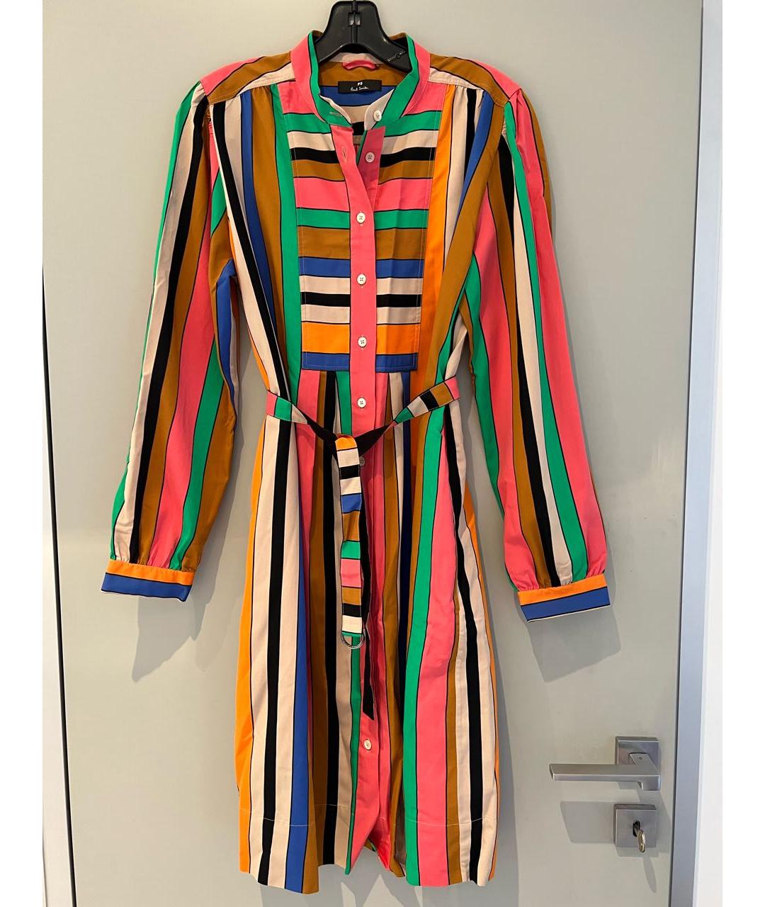 PAUL SMITH Мульти вискозное платье, фото 2