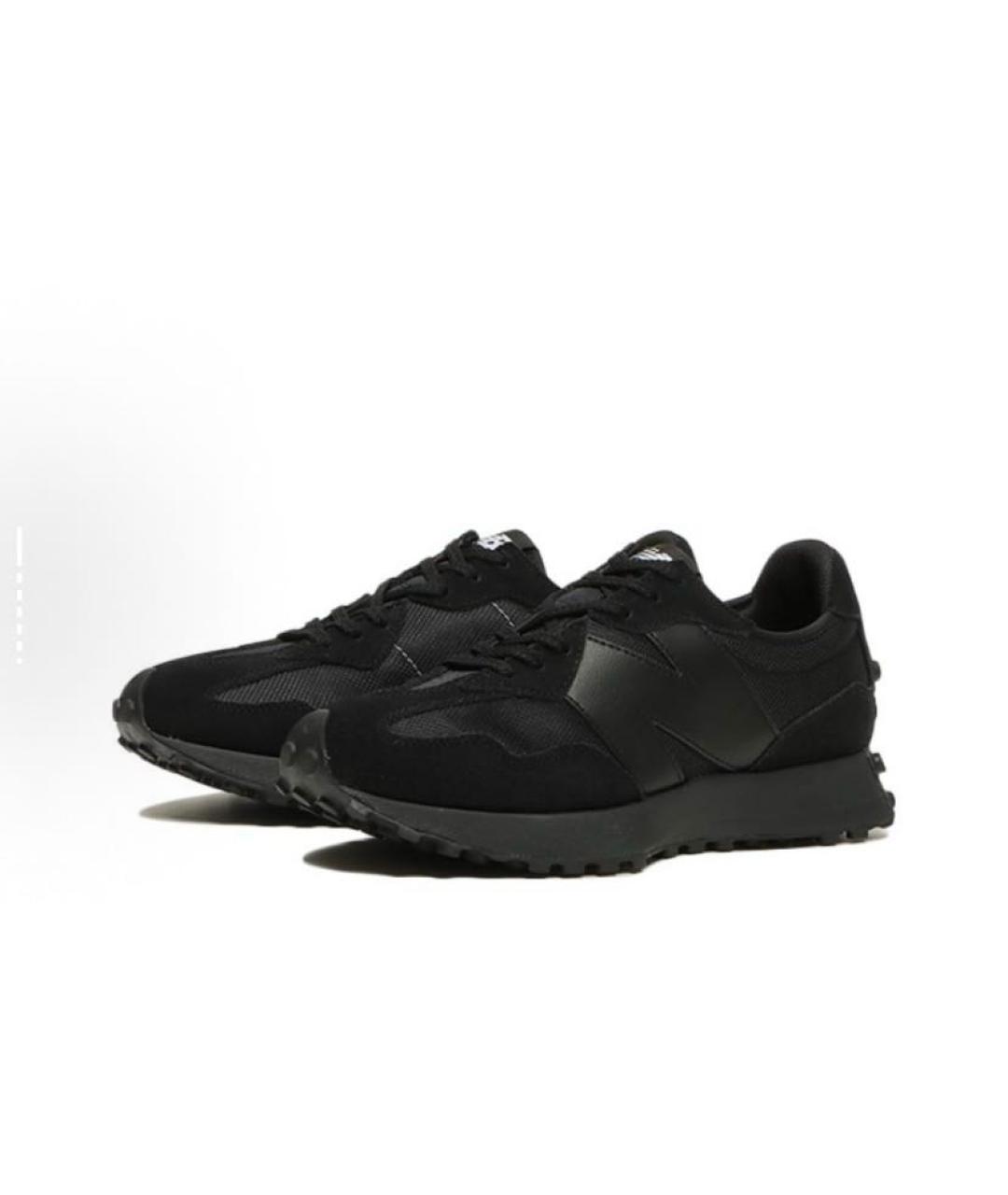 NEW BALANCE Черные замшевые низкие кроссовки / кеды, фото 3