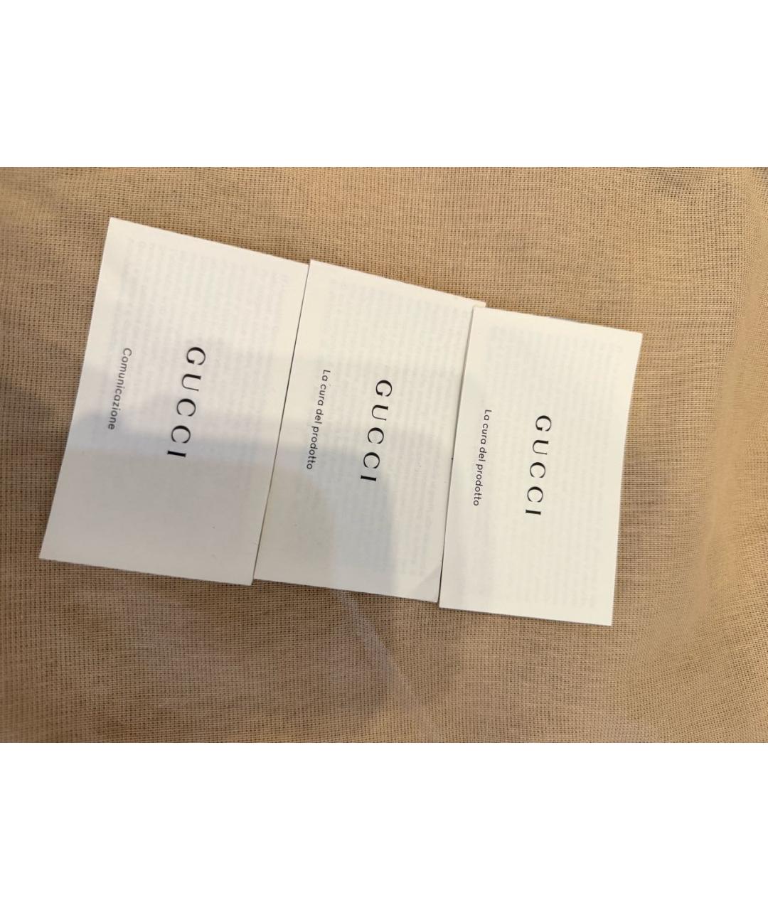 GUCCI Коричневая кожаная сумка с короткими ручками, фото 8