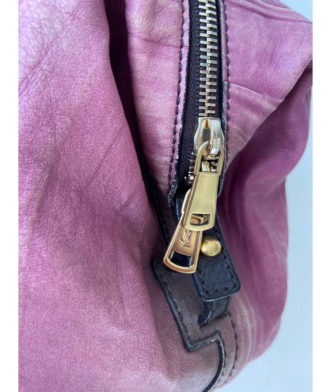 SAINT LAURENT Мульти кожаная сумка с короткими ручками, фото 4