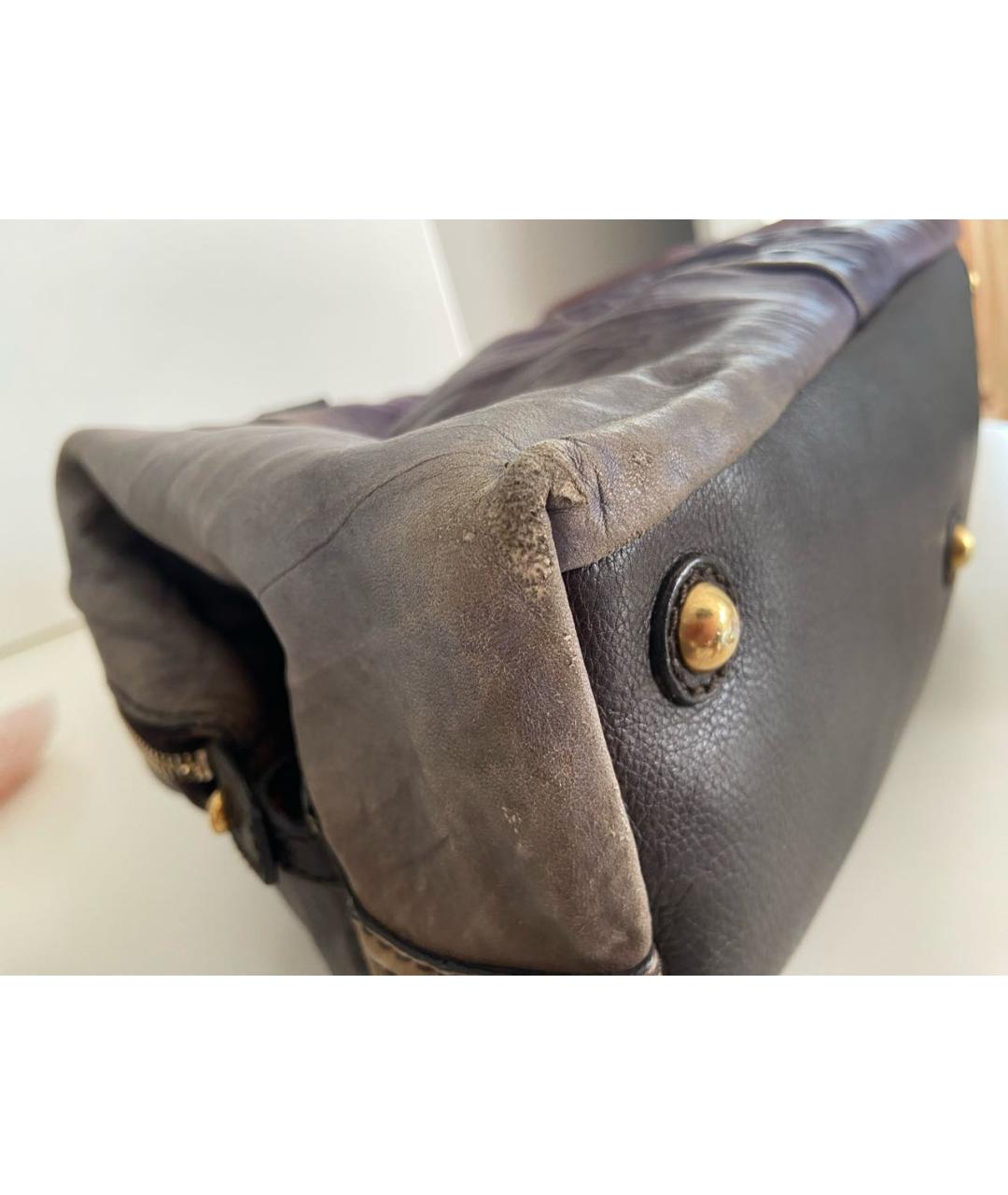 SAINT LAURENT Мульти кожаная сумка с короткими ручками, фото 6