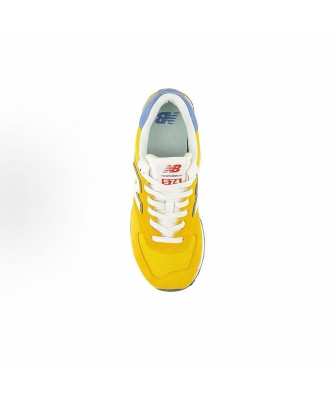 NEW BALANCE Оранжевое замшевые низкие кроссовки / кеды, фото 5