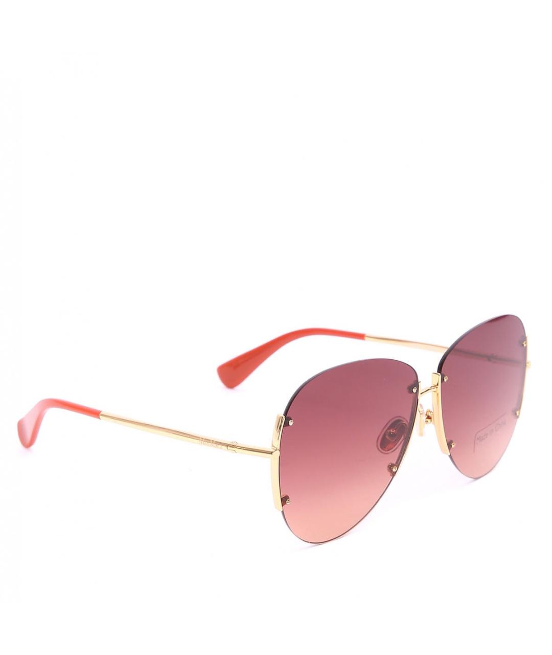 MAX MARA Золотые солнцезащитные очки, фото 2