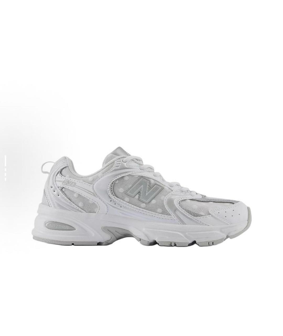 NEW BALANCE Белые текстильные низкие кроссовки / кеды, фото 8
