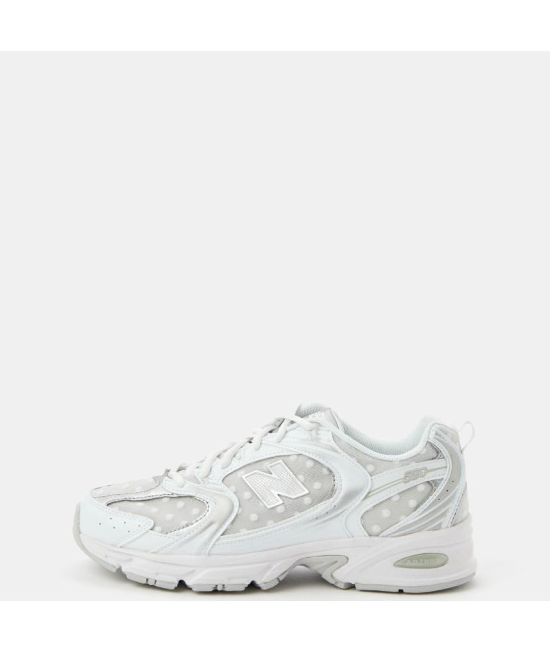 NEW BALANCE Белые текстильные низкие кроссовки / кеды, фото 2