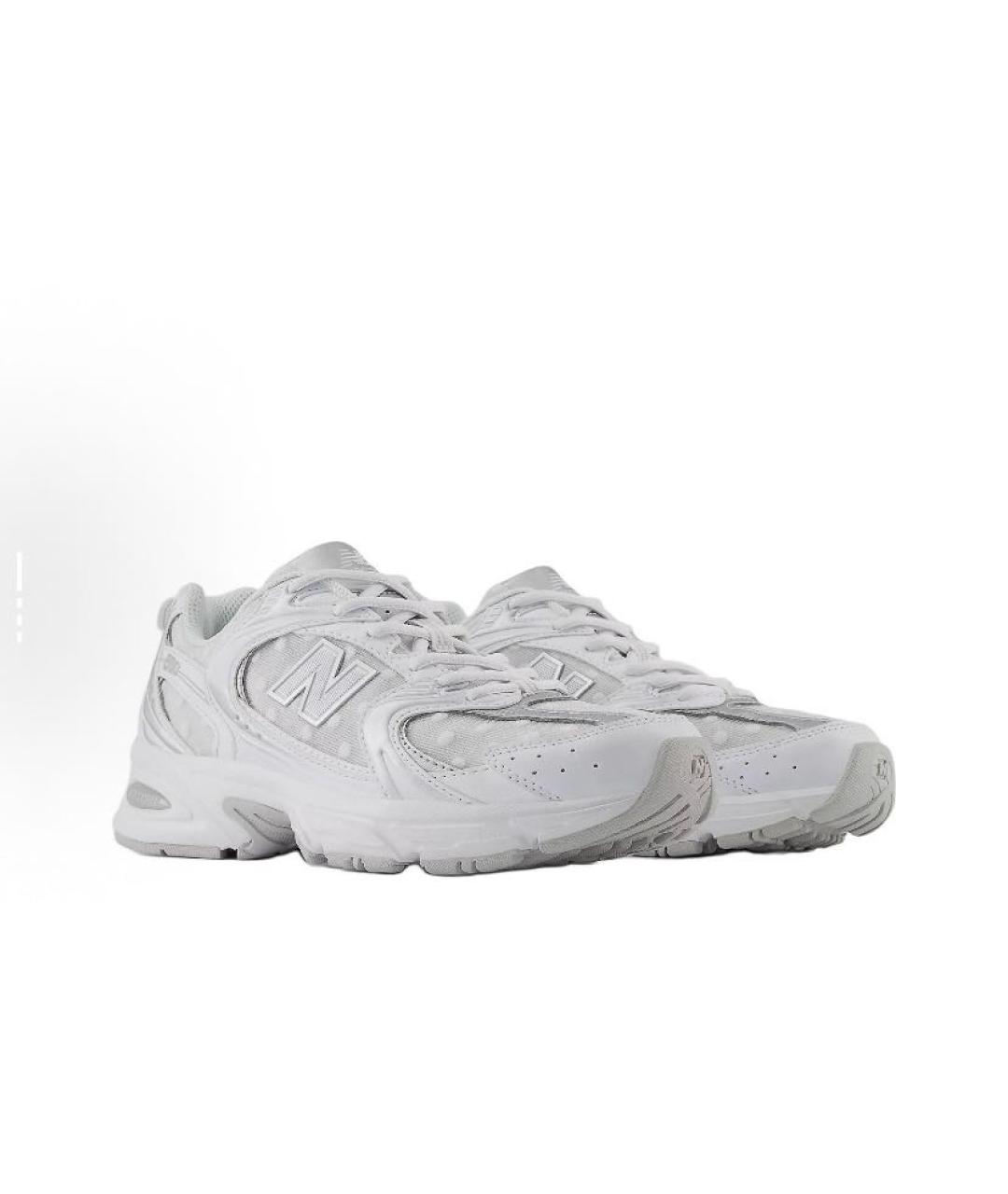 NEW BALANCE Белые текстильные низкие кроссовки / кеды, фото 4