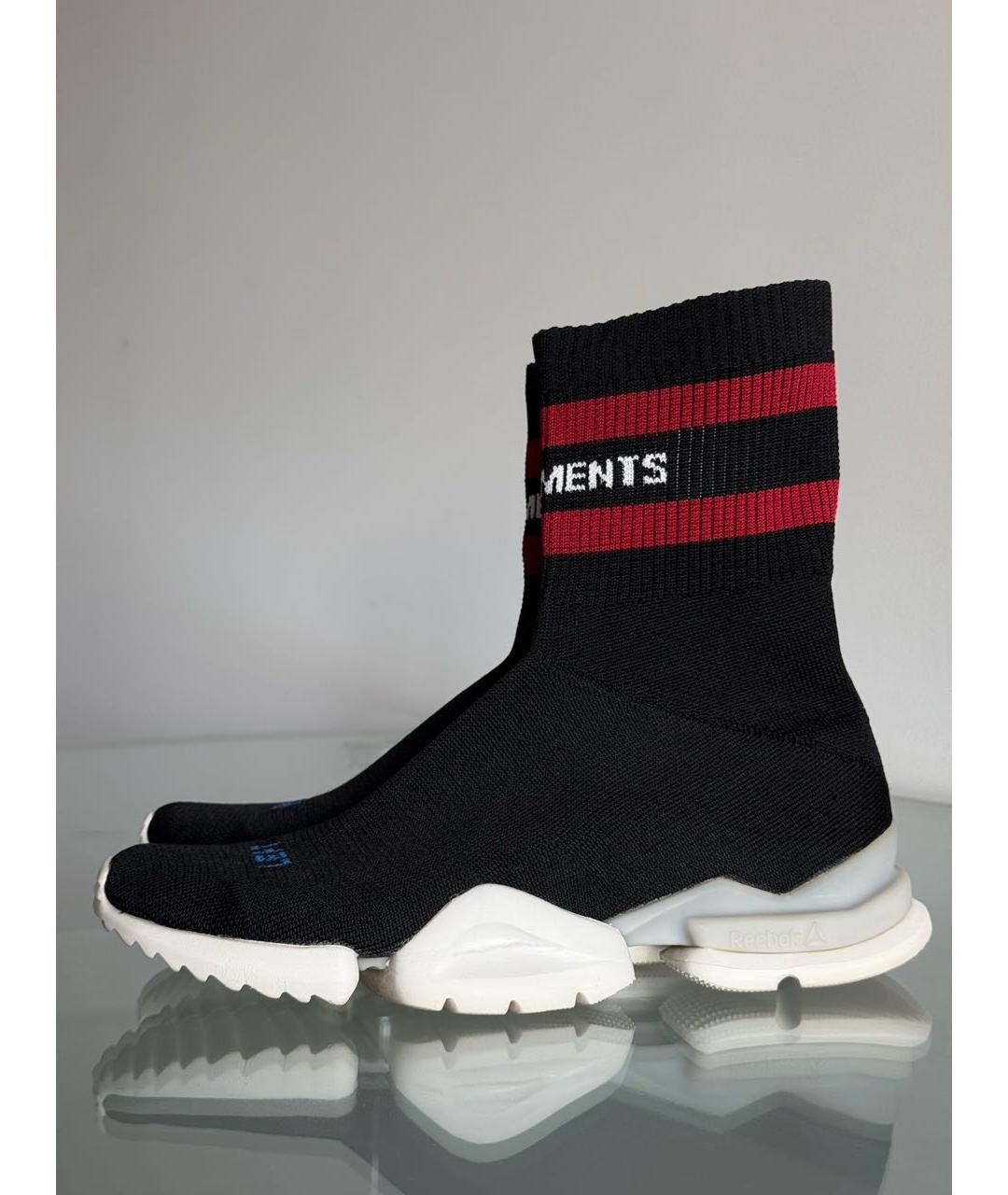 VETEMENTS Черные текстильные кроссовки, фото 2