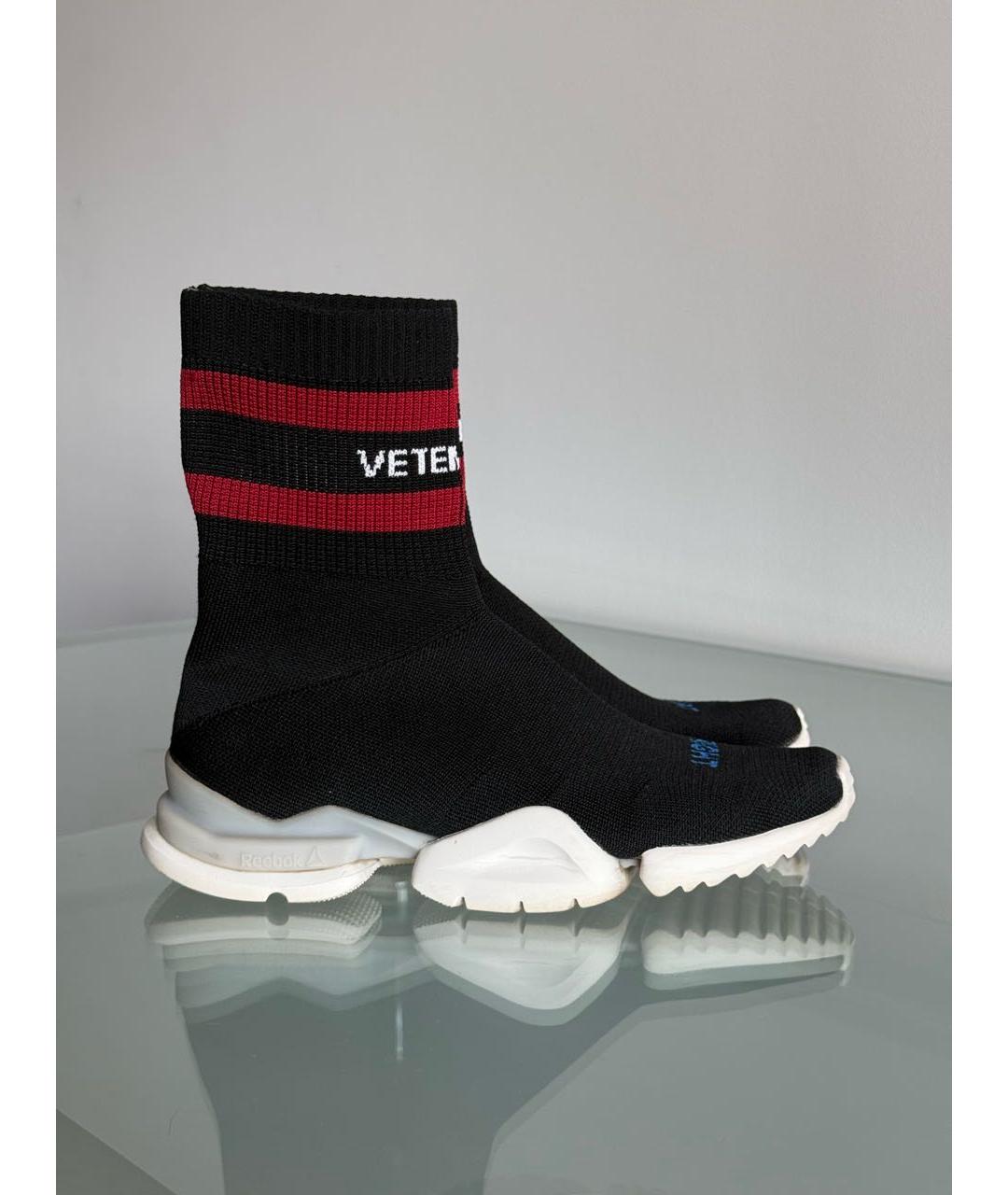 VETEMENTS Черные текстильные кроссовки, фото 7