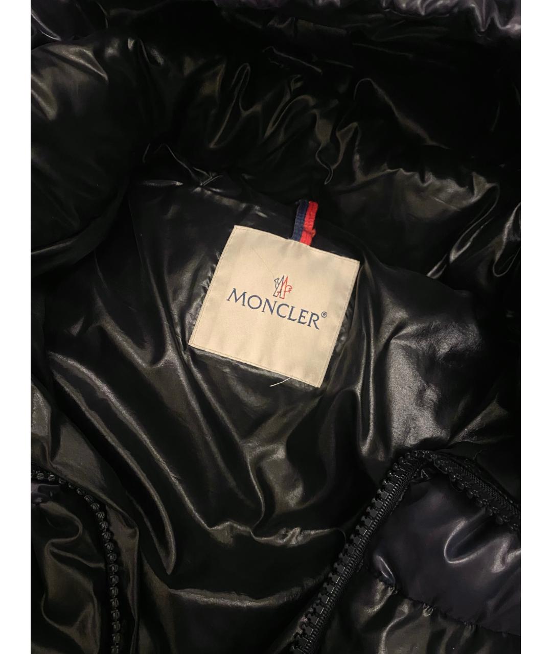 MONCLER Темно-синий пуховик, фото 3