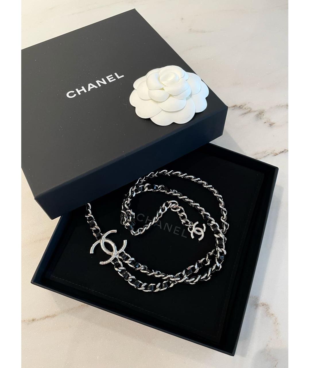 CHANEL Серебряное металлическое колье, фото 5