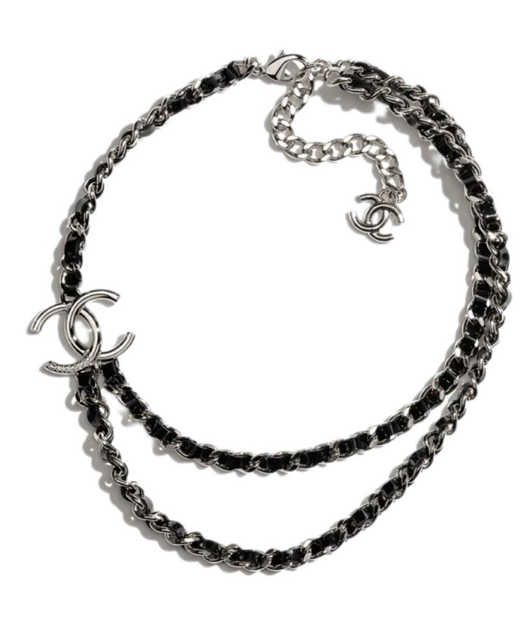 CHANEL Серебряное металлическое колье, фото 1