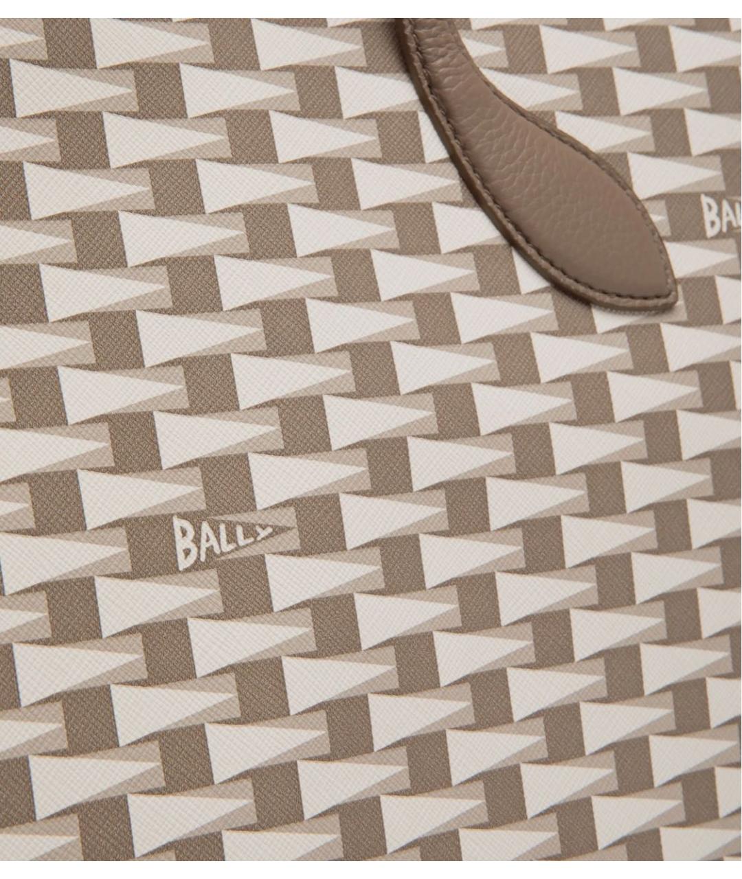 BALLY Коричневая кожаная сумка тоут, фото 4