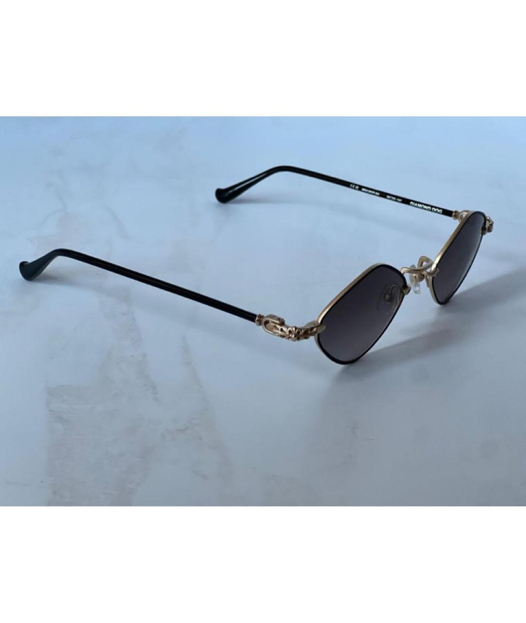 CHROME HEARTS Черные металлические солнцезащитные очки, фото 2