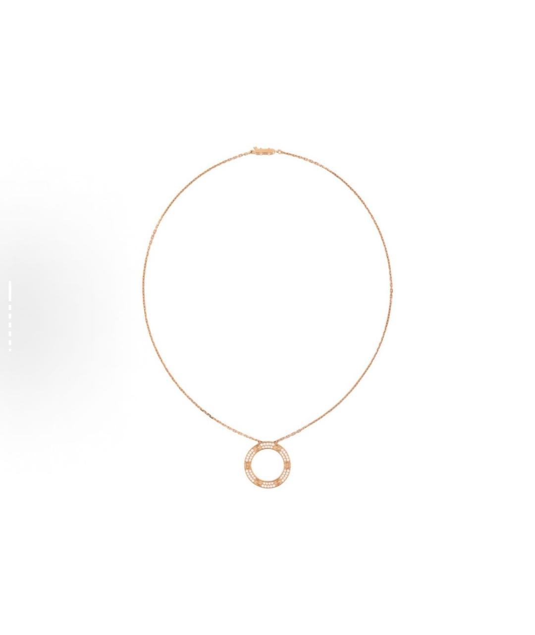 CARTIER Розовое колье из розового золота, фото 2