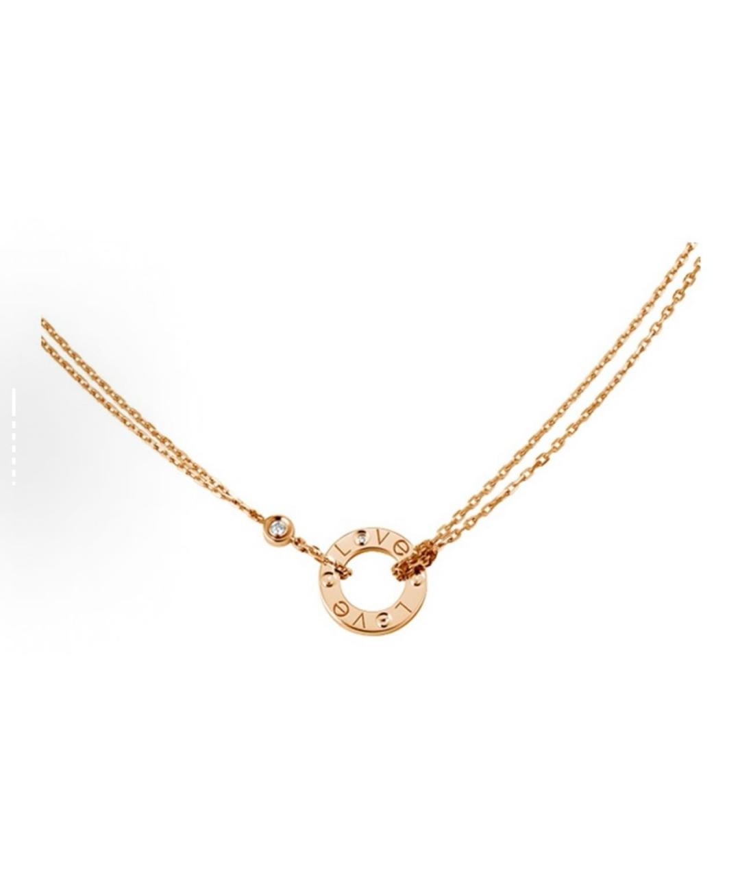 CARTIER Розовое колье из розового золота, фото 2