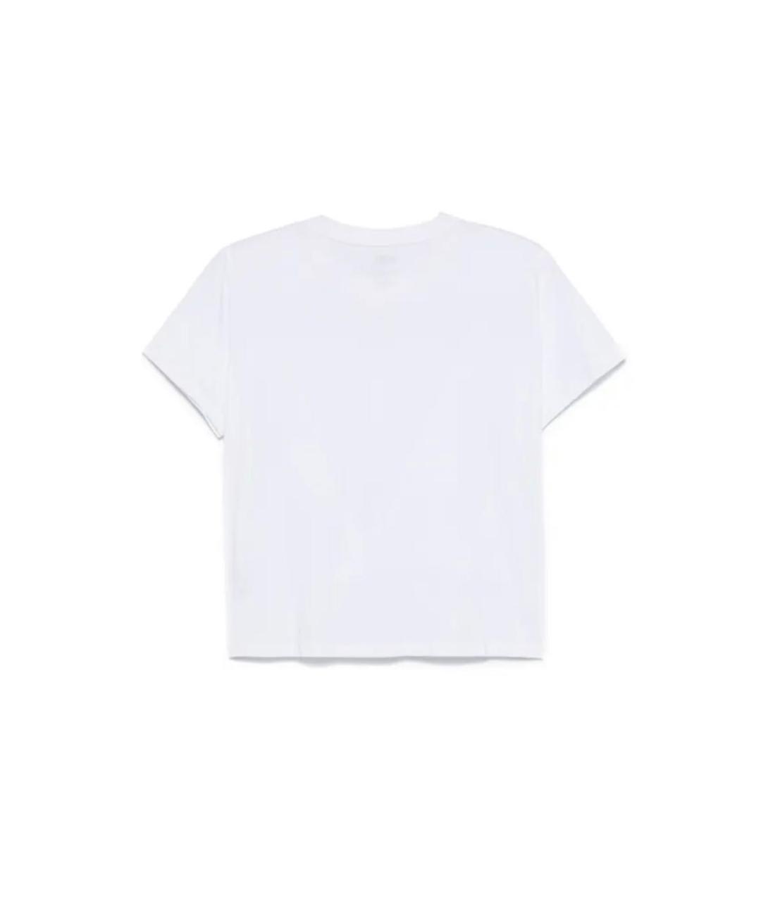 DKNY Белая хлопковая футболка, фото 2