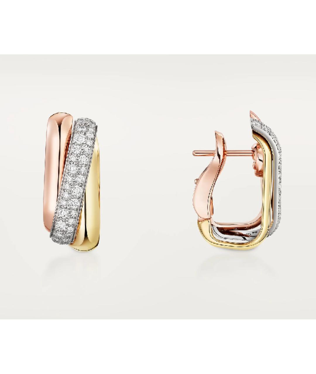 CARTIER Золотые серьги из желтого золота, фото 4