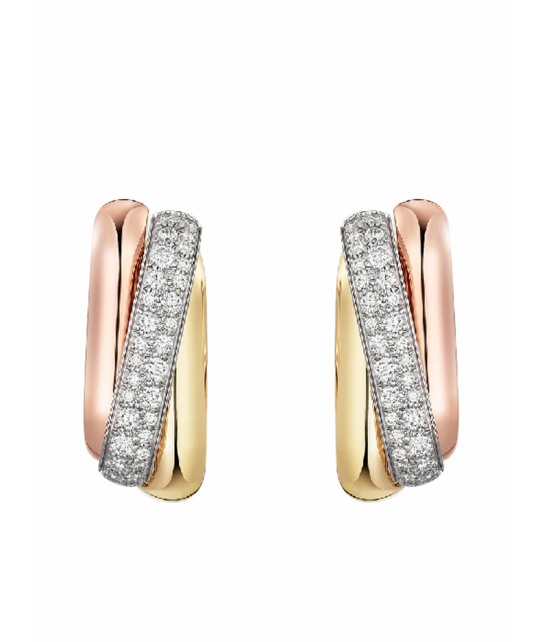 CARTIER Золотые серьги из желтого золота, фото 1