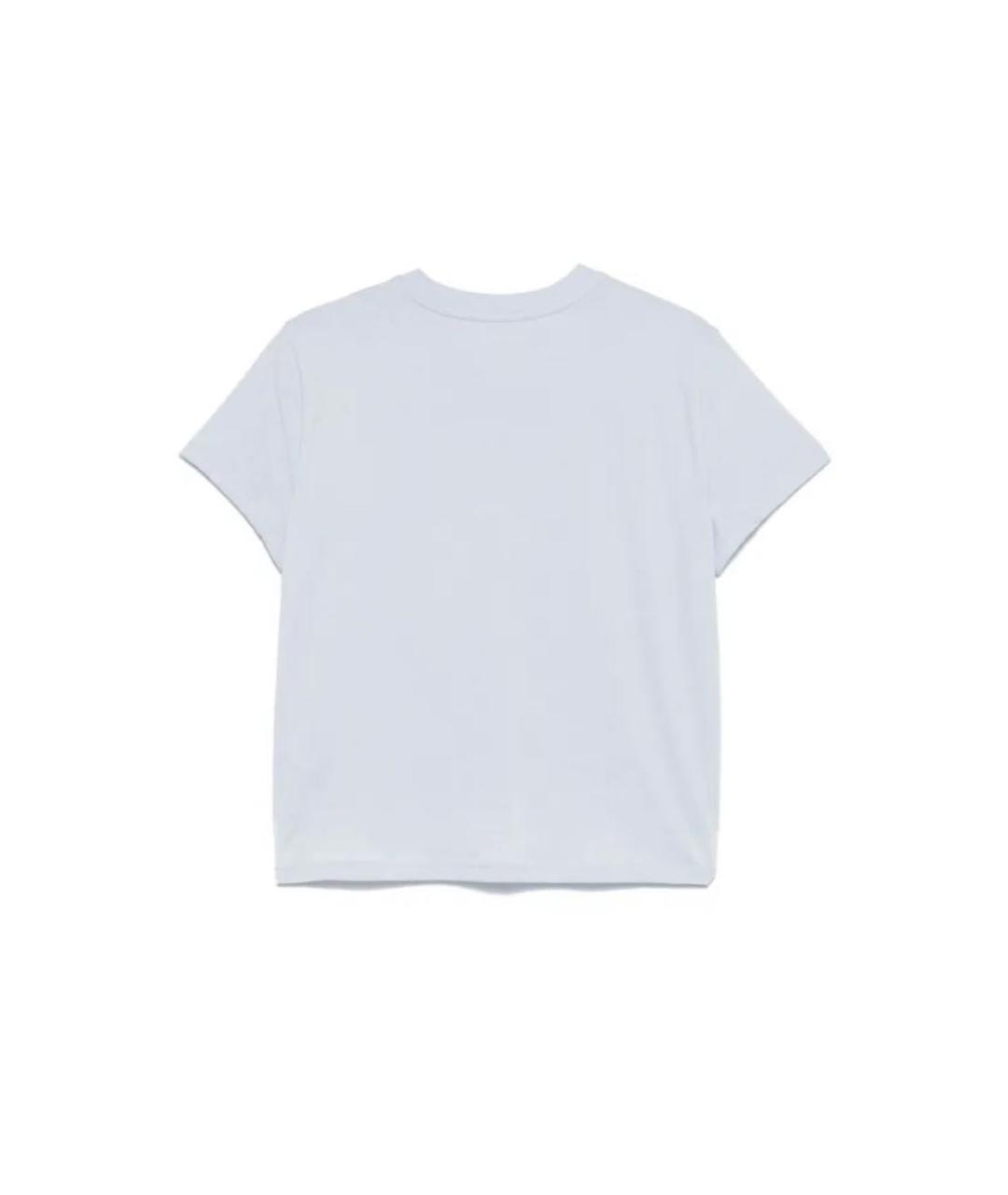 DKNY Голубая хлопковая футболка, фото 2