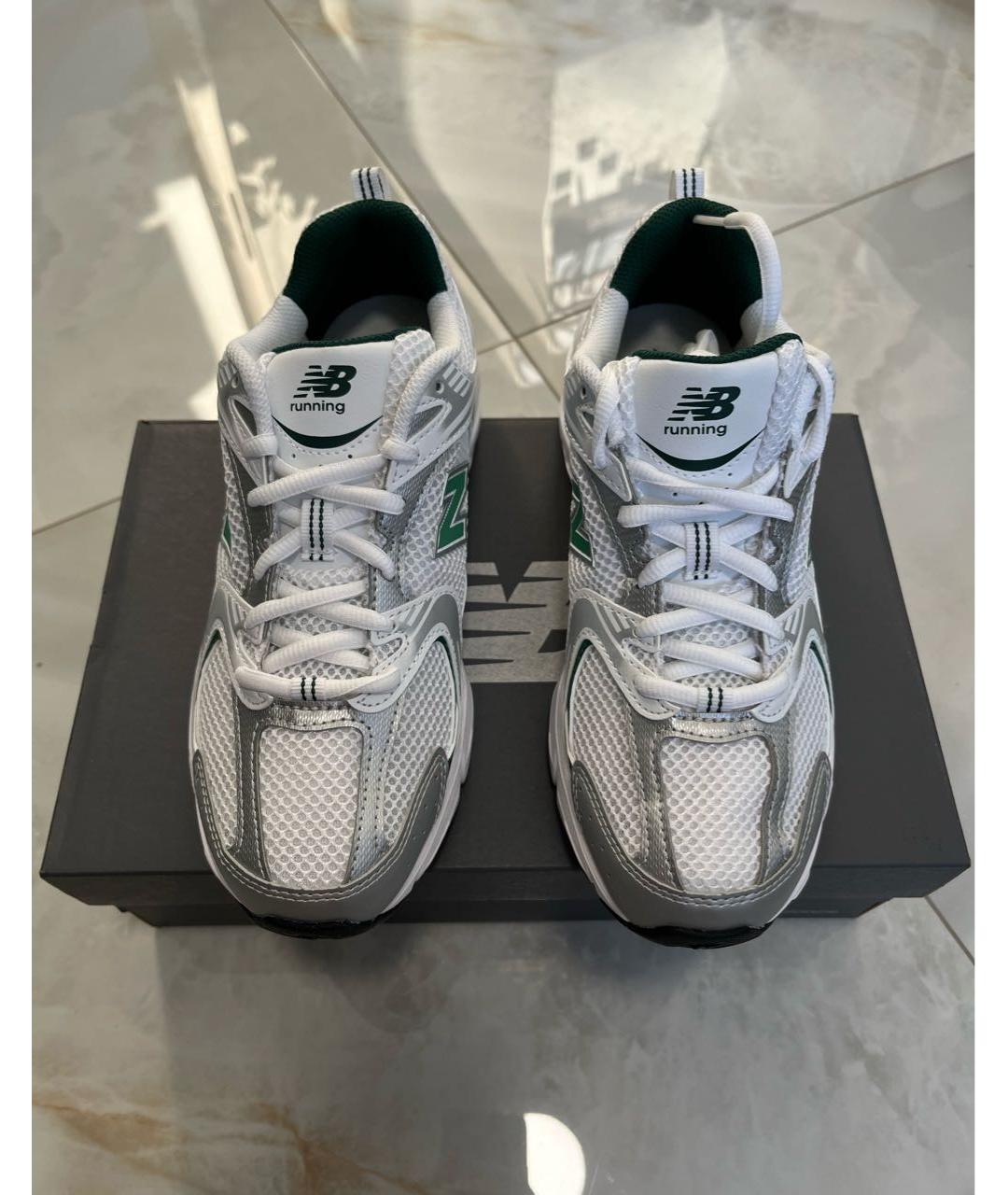 NEW BALANCE Белые кожаные кроссовки, фото 5