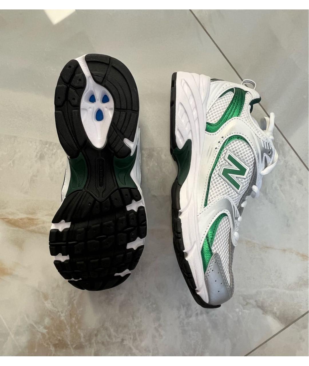 NEW BALANCE Белые кожаные кроссовки, фото 4