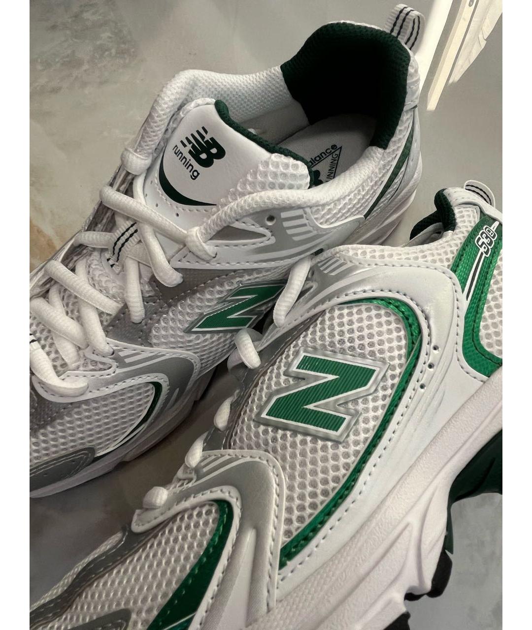NEW BALANCE Белые кожаные кроссовки, фото 3