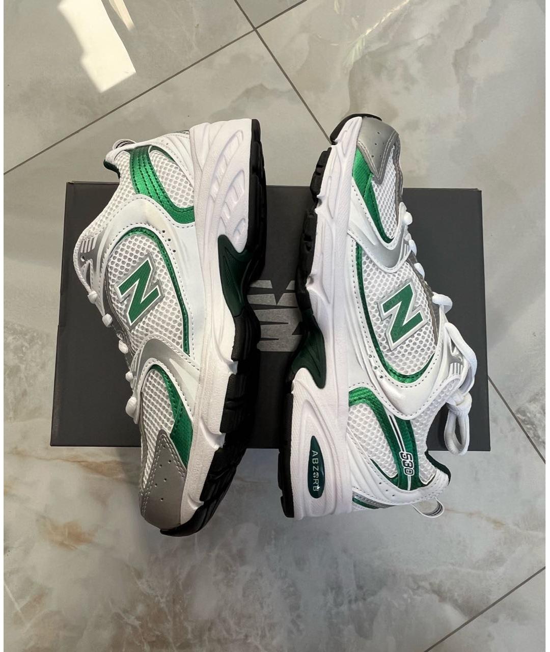 NEW BALANCE Белые кожаные кроссовки, фото 2